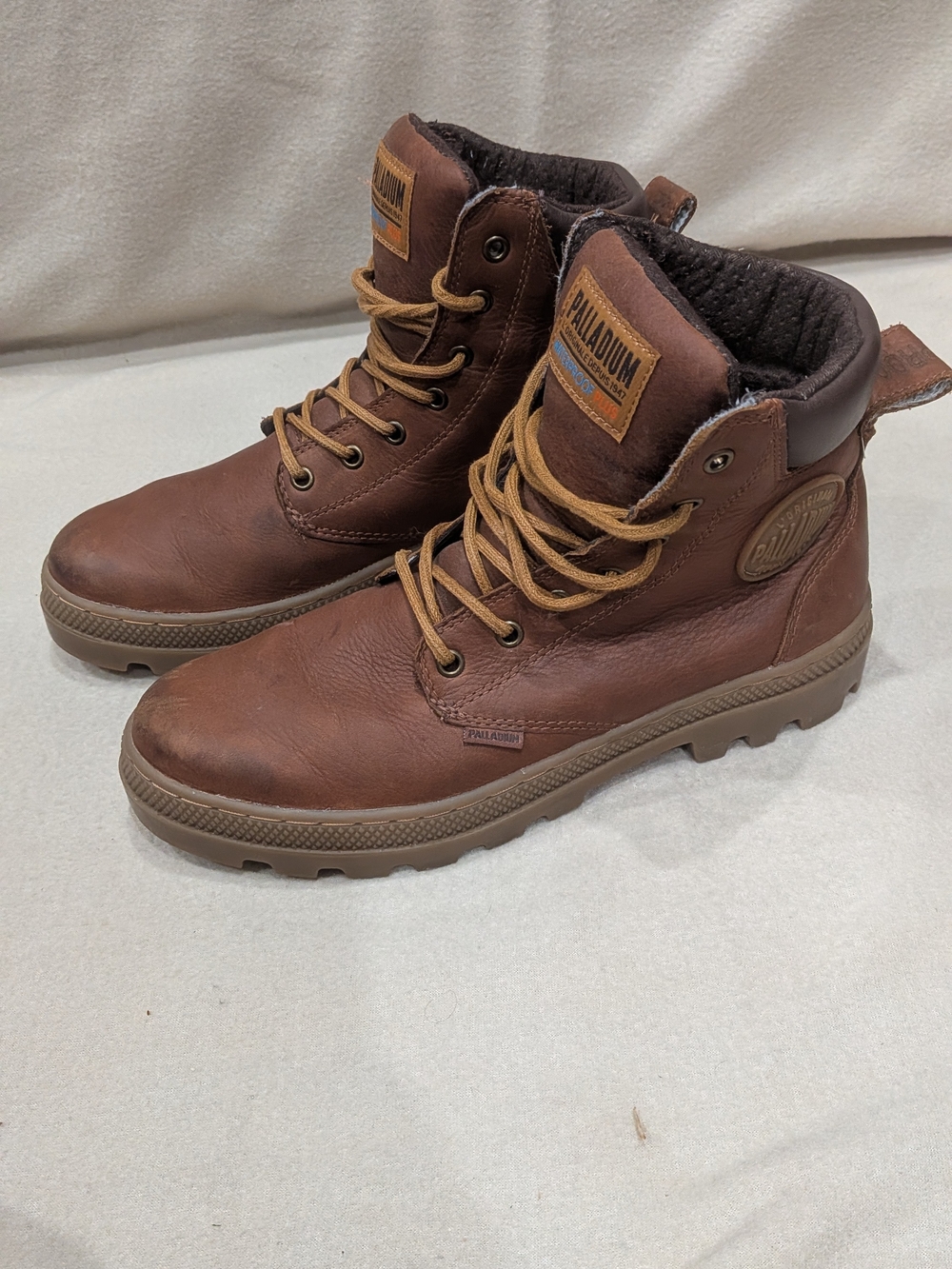 Palladium Men’s Brown Leather Lace-Up Boots - Picture 2 of 12